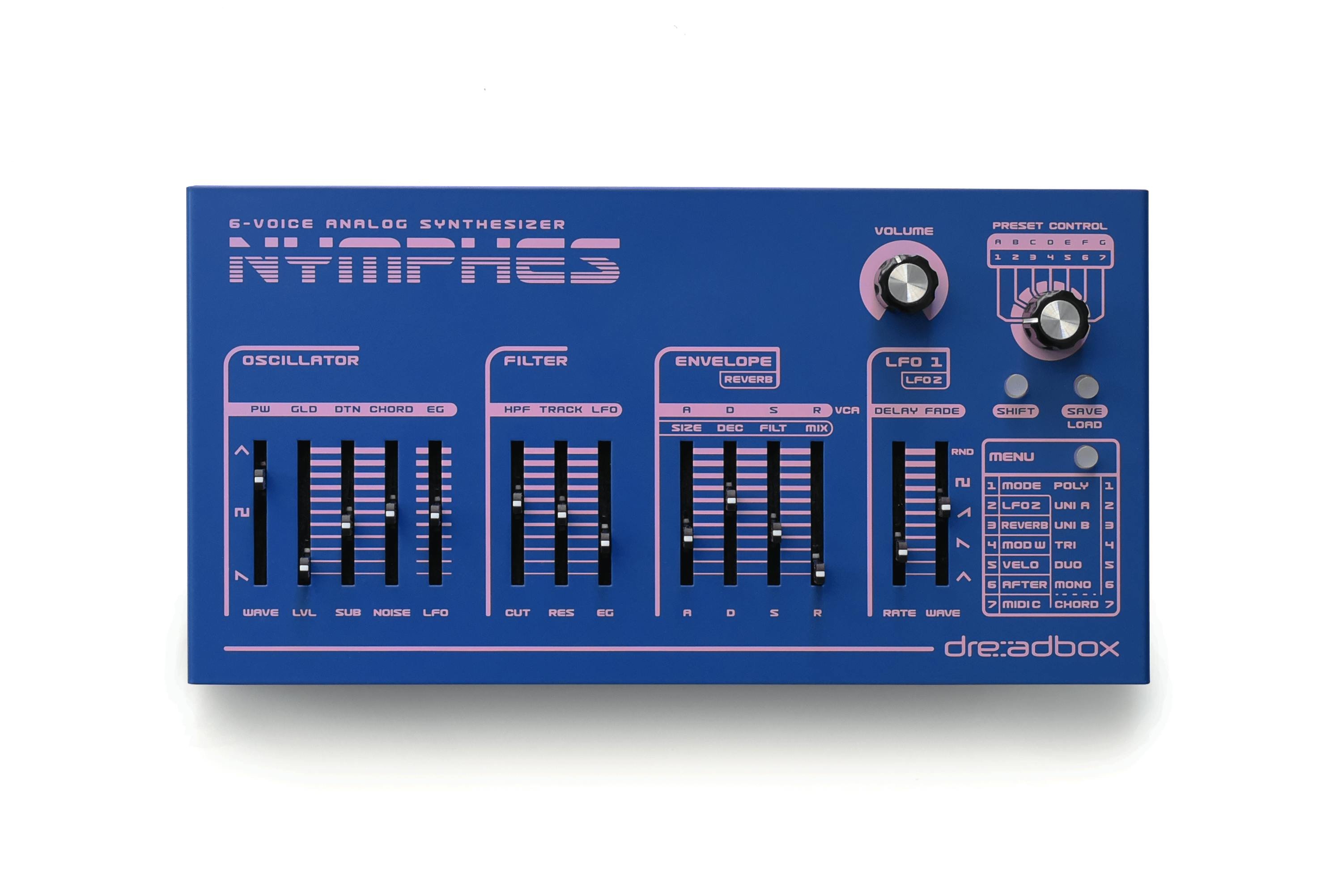ほぼ未使用 Dreadbox Nymphes 6ボイス・アナログシンセサイザー Dreadbox Nymphes 6-Voice Polyphonic Synthesizer - Andertons Music Co.